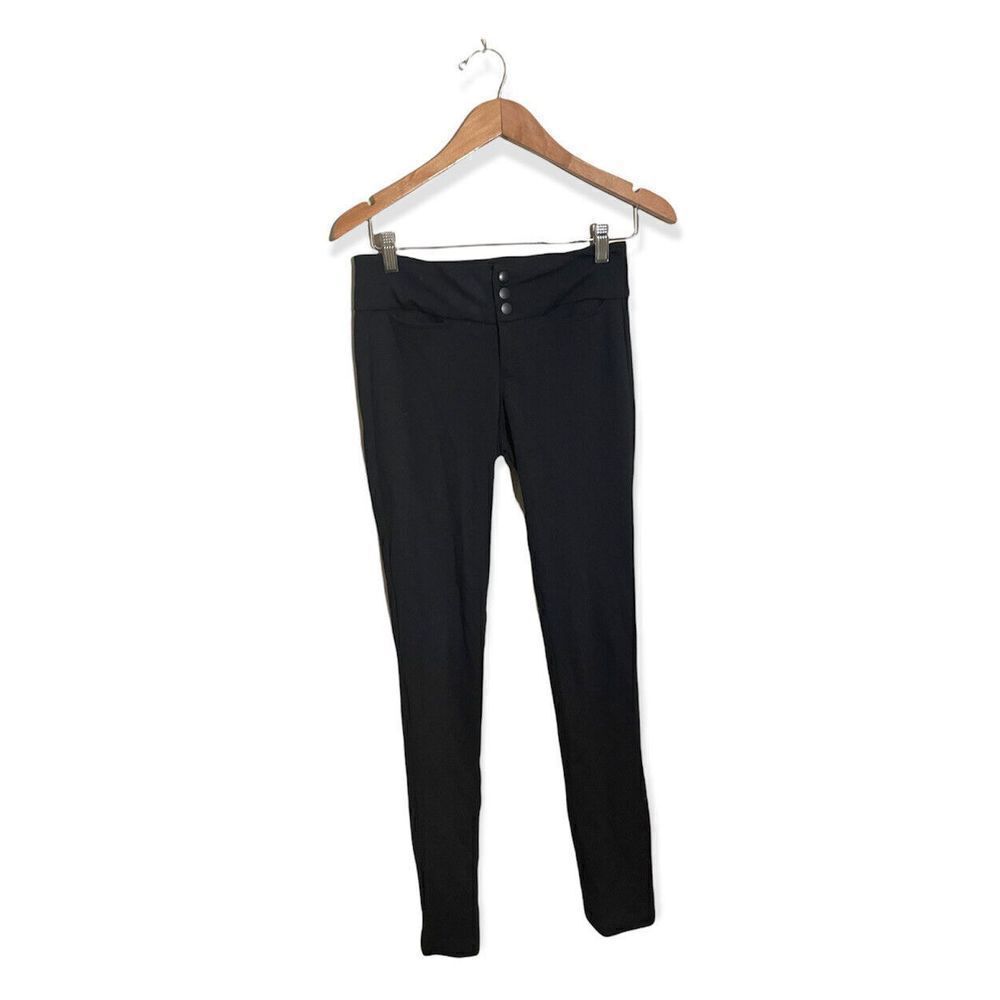 Bailey 44 Skinny Pants‎ Womens XS Zip Front Stretch Casual Minimalist Black